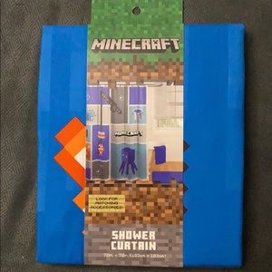 Minecraft shower curtain